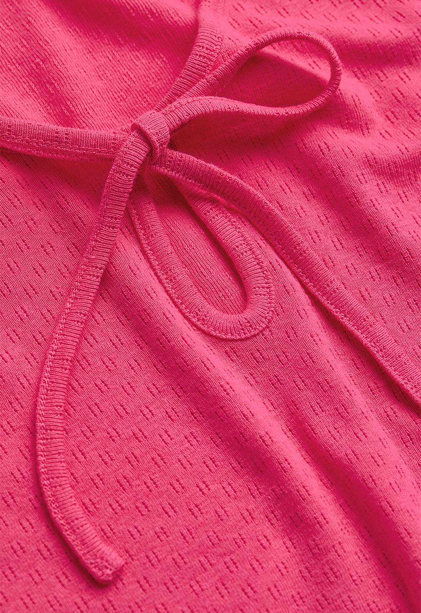 H&M - Pointelle jersey top - cerise