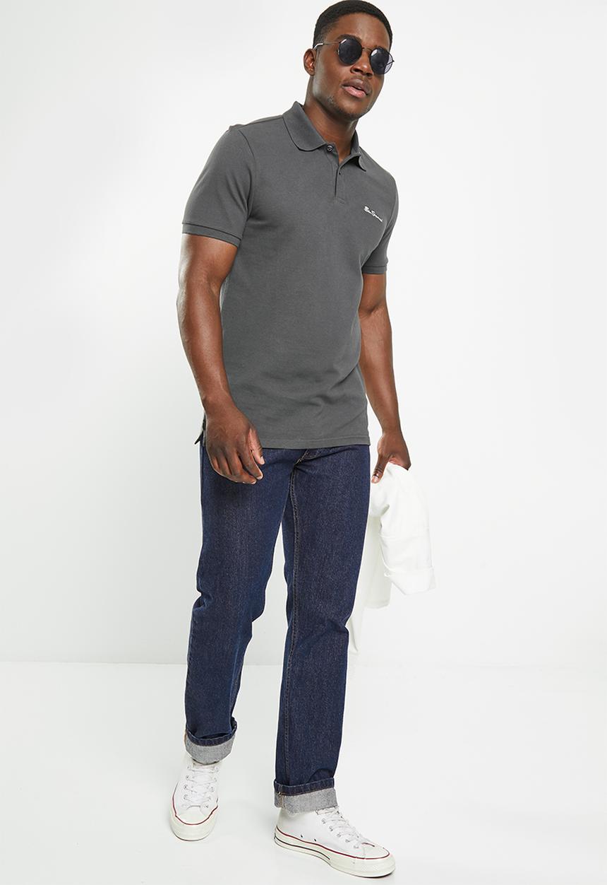 Ben Sherman - Romford short sleeve - dark charcoal