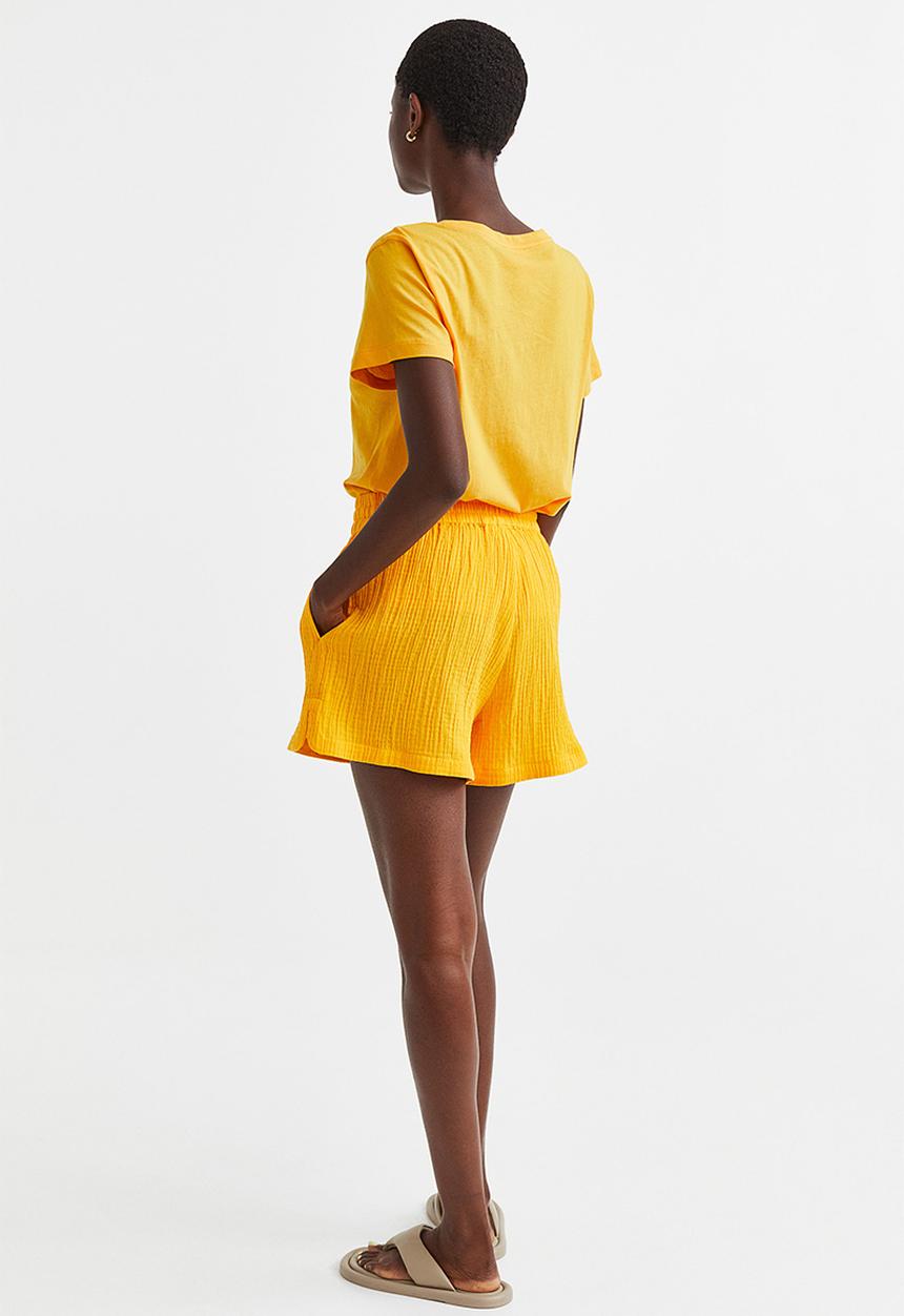 H&M - Cotton T-shirt - yellow