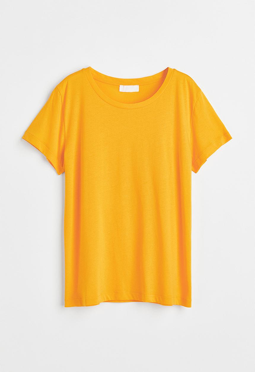 H&M - Cotton T-shirt - yellow