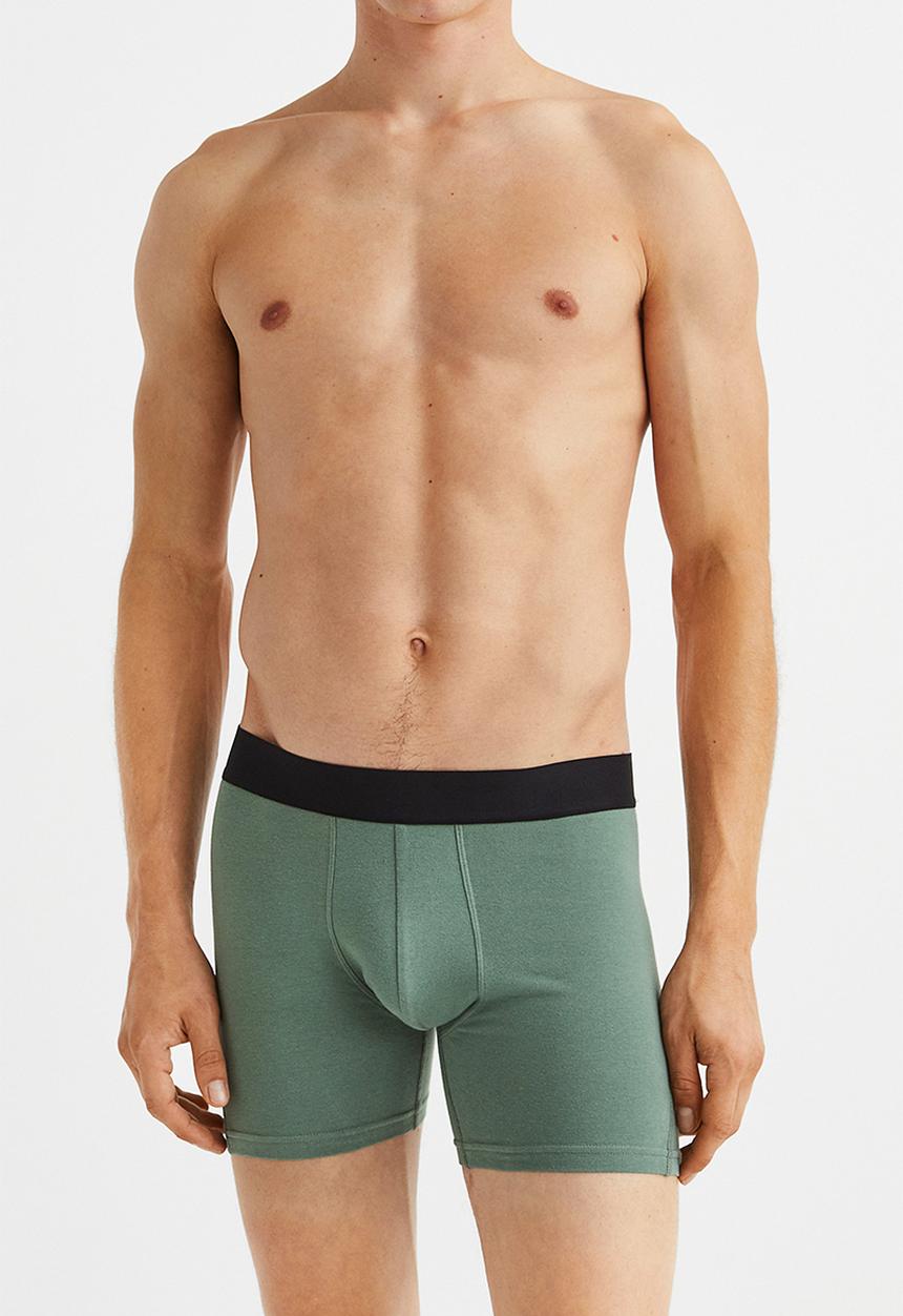 H&M - 3 Pack xtra life™ cotton trunks - khaki green/dinosaurs
