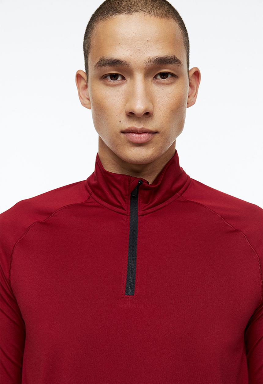 H&M - Long-sleeved sports top - dark red