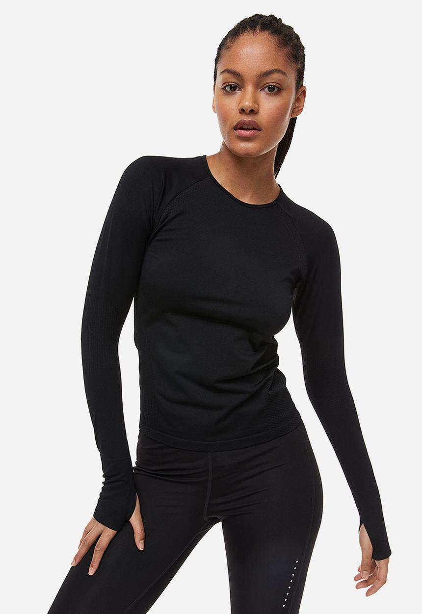 H&M - Drymove™ seamless sports top - black