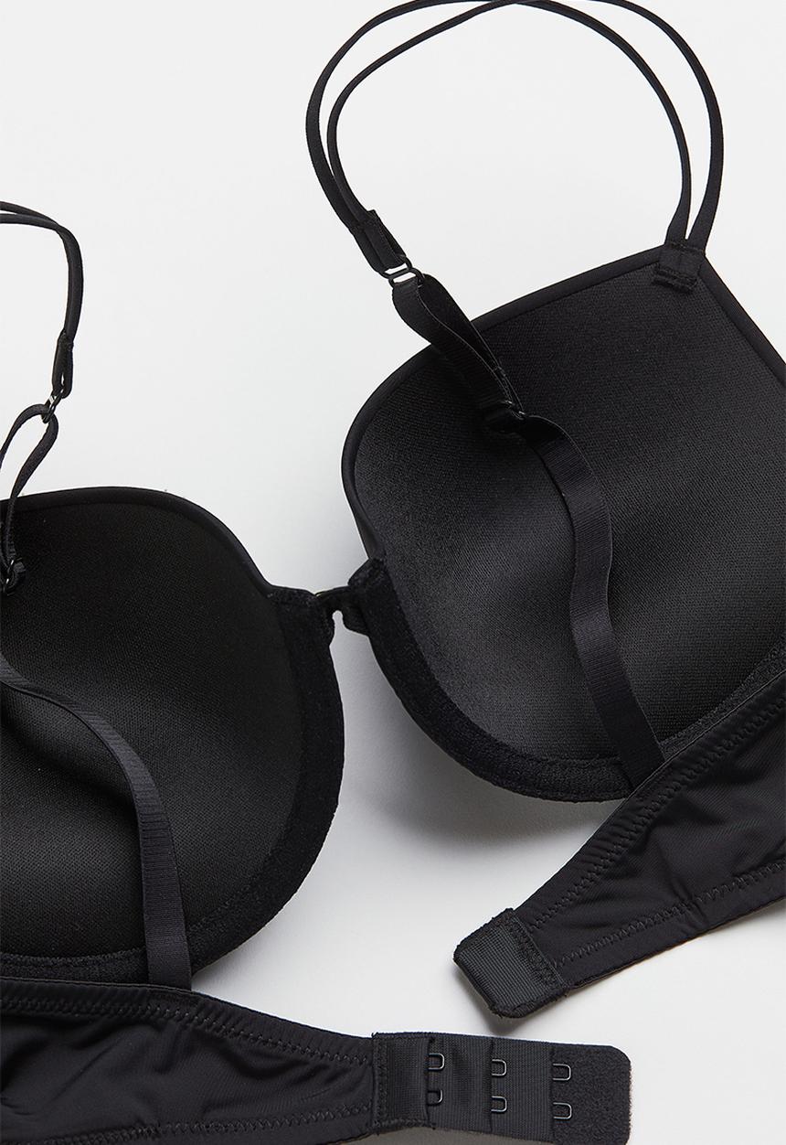 H&M - Jersey push-up bra - black