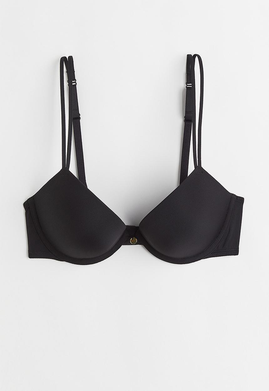 H&M - Jersey push-up bra - black