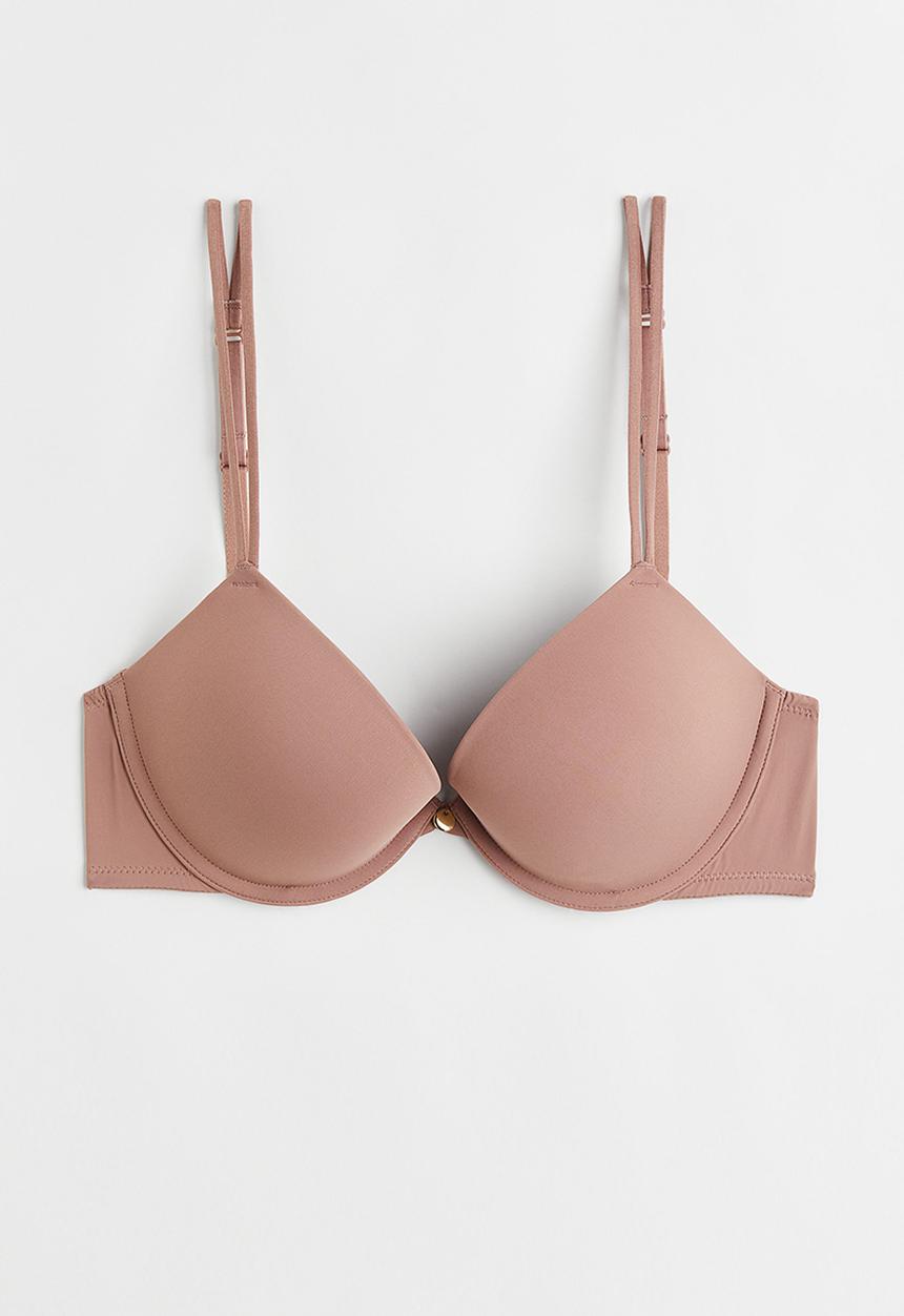 H&M - Jersey push-up bra - old rose