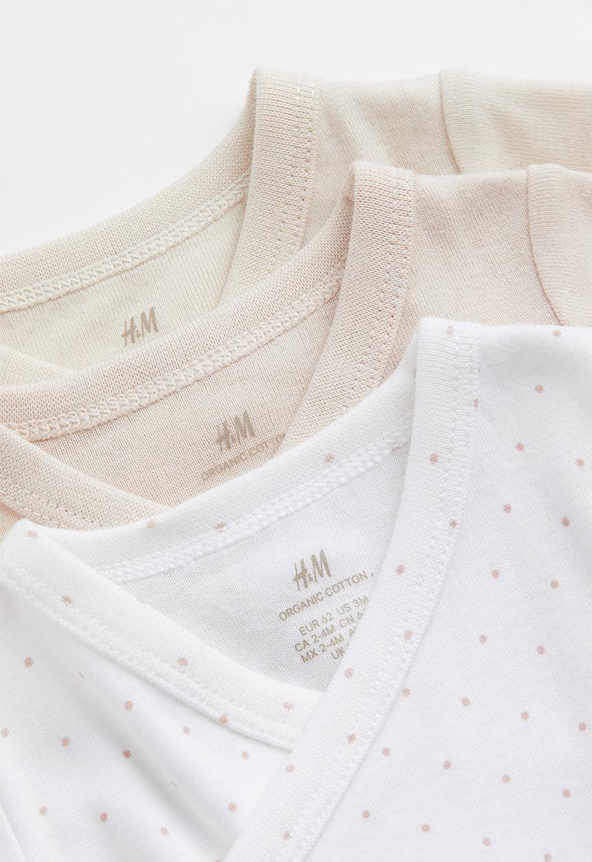 H&M - 3-Pack long-sleeved bodysuits - multi