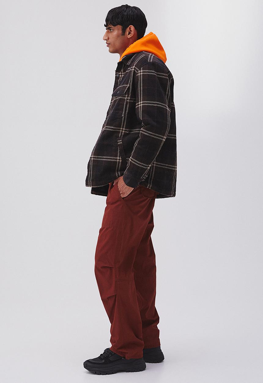 H&M - Relaxed fit belted trousers - rust brown