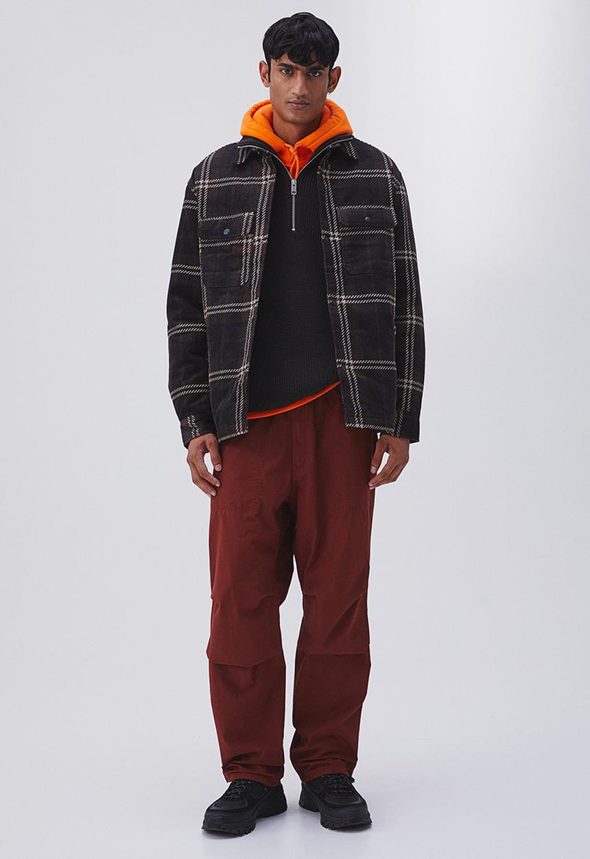 H&M - Relaxed fit belted trousers - rust brown