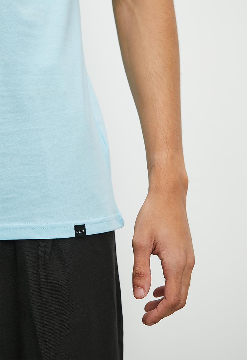 Superbalist - Nate organic crew neck tee - mid blue