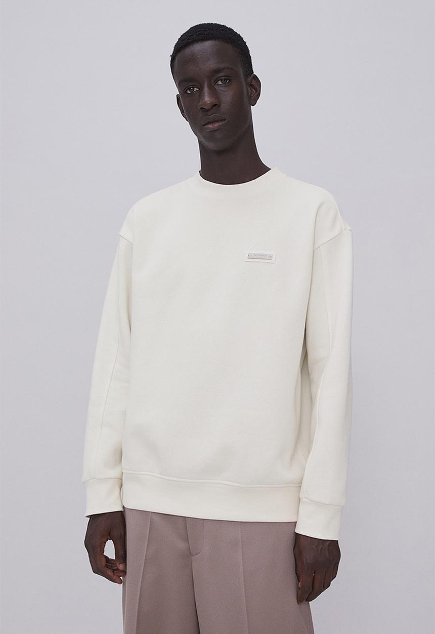 H&M - Relaxed fit appliquéd sweatshirt - cream