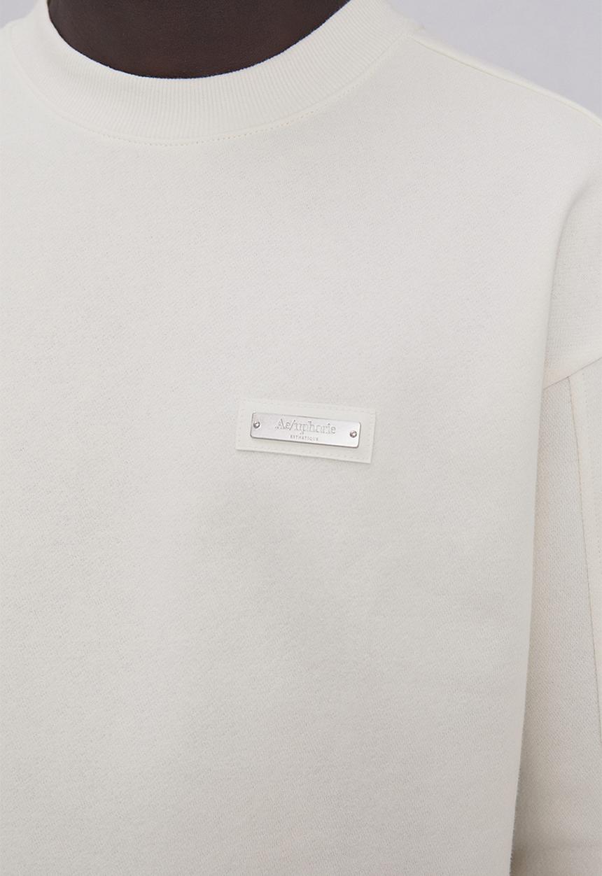 H&M - Relaxed fit appliquéd sweatshirt - cream