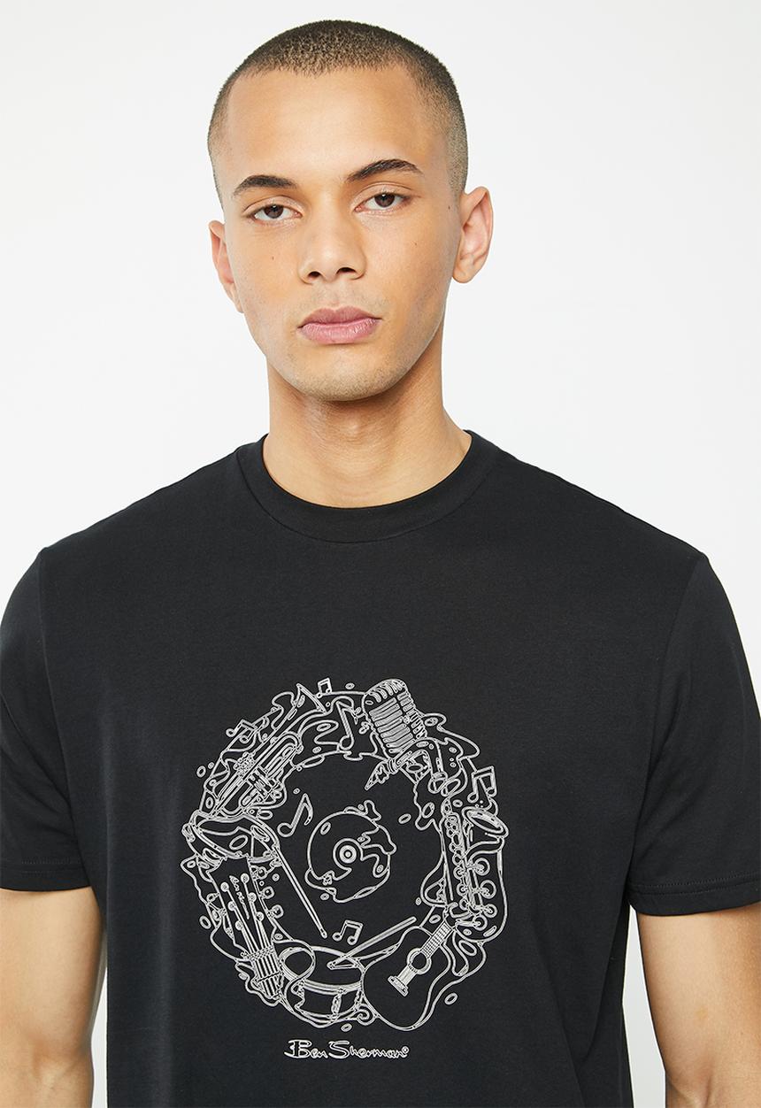 Ben Sherman - Music flow tee-shirt - black