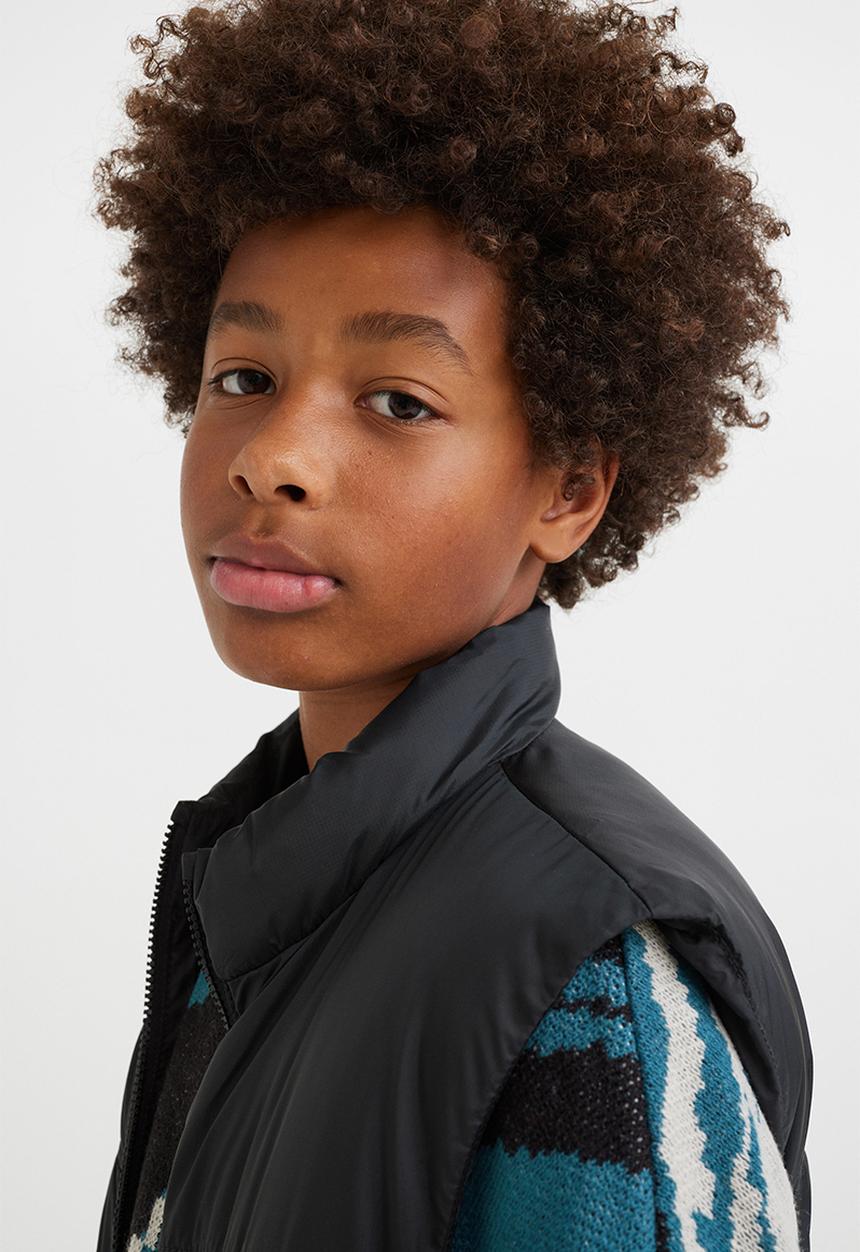 H&M - Puffer gilet - black