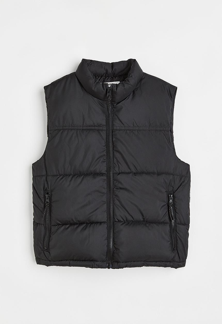 H&M - Puffer gilet - black