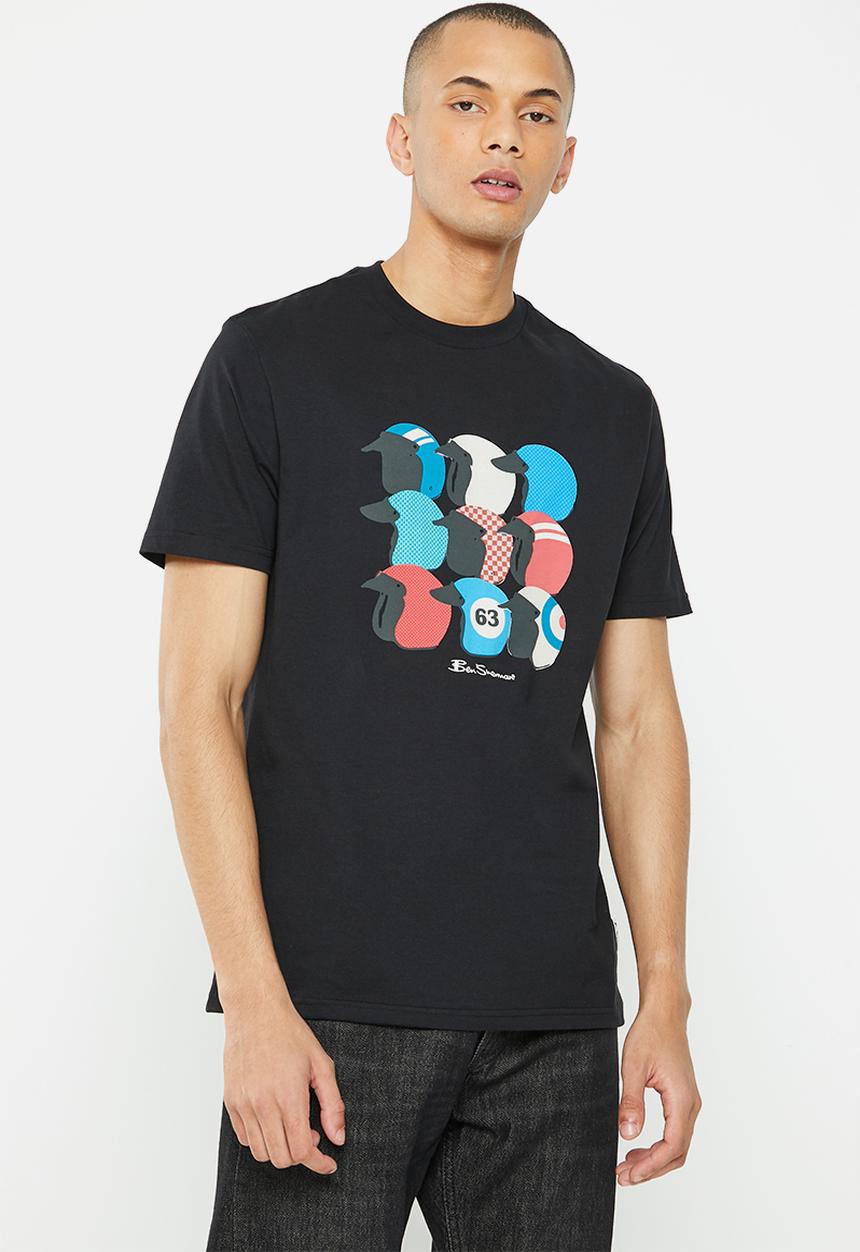 Ben Sherman - Scooter helmet tee-shirt - black