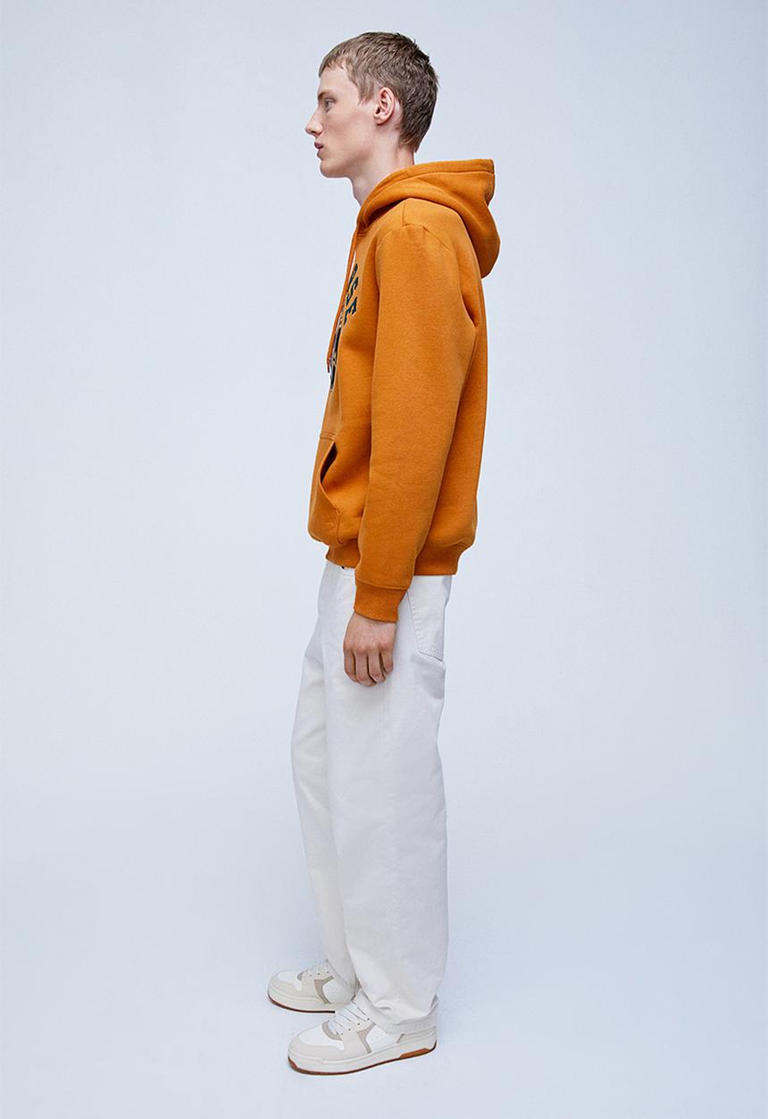 H&M - Regular fit hoodie - orange/universe