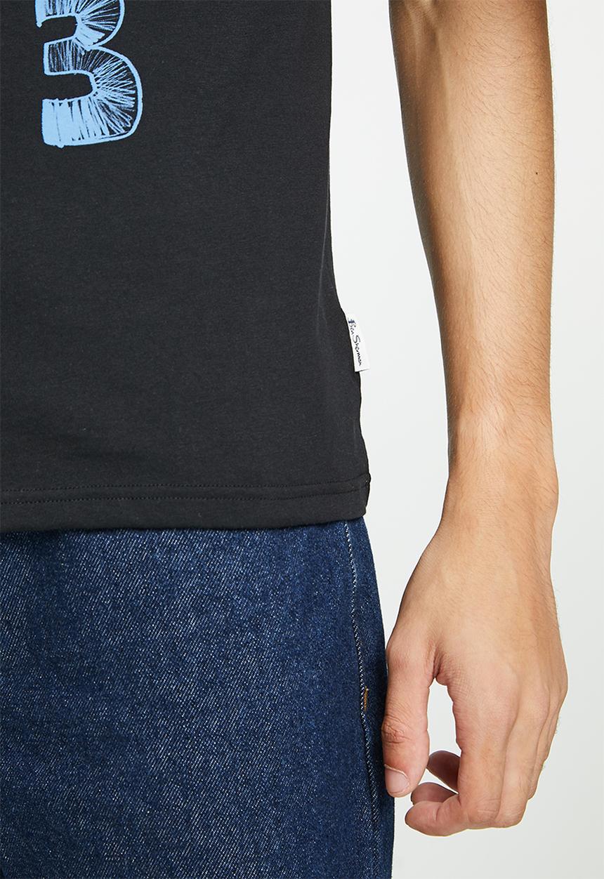 Ben Sherman - Typography art tee-shirt - black
