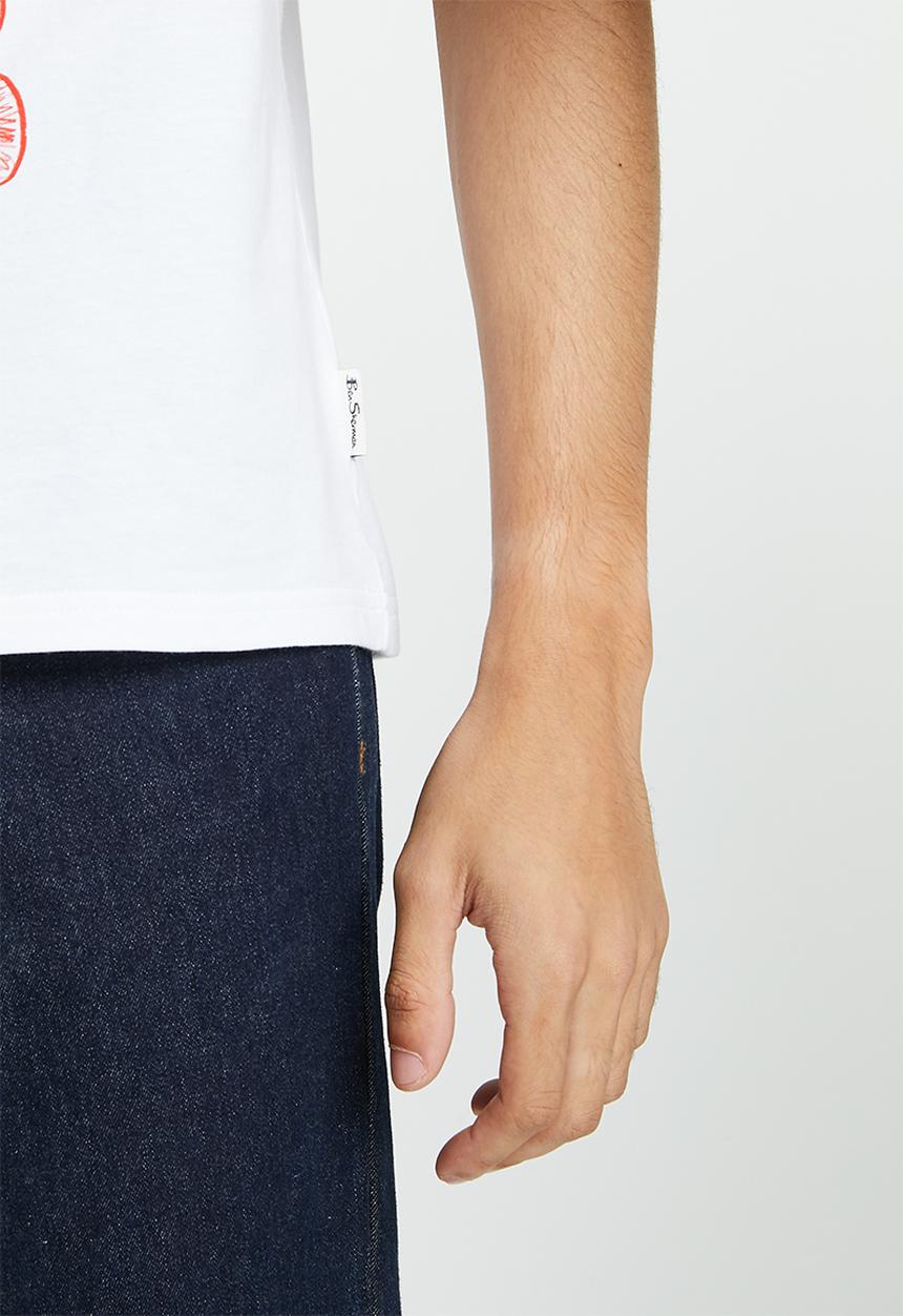 Ben Sherman - Typography art tee-shirt - white