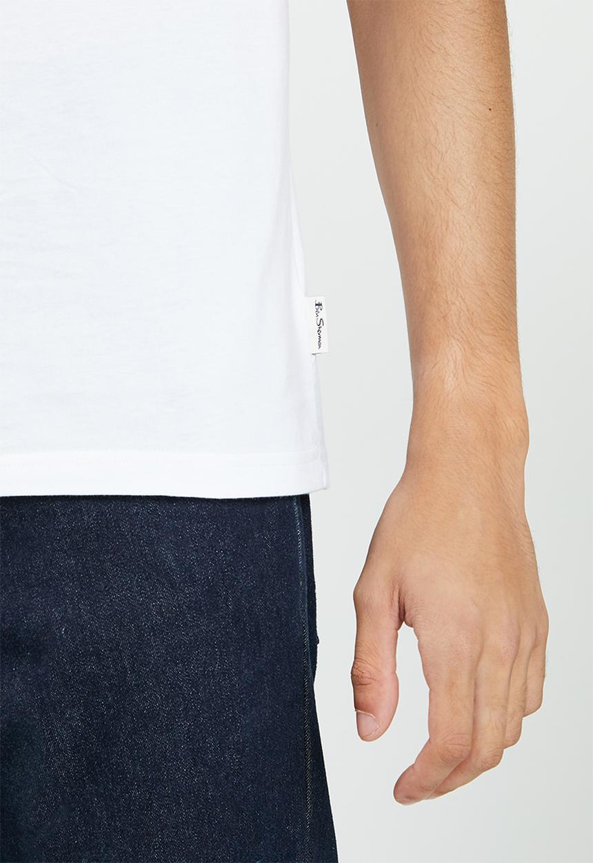 Ben Sherman - Outdoor badges tee-shirt - white