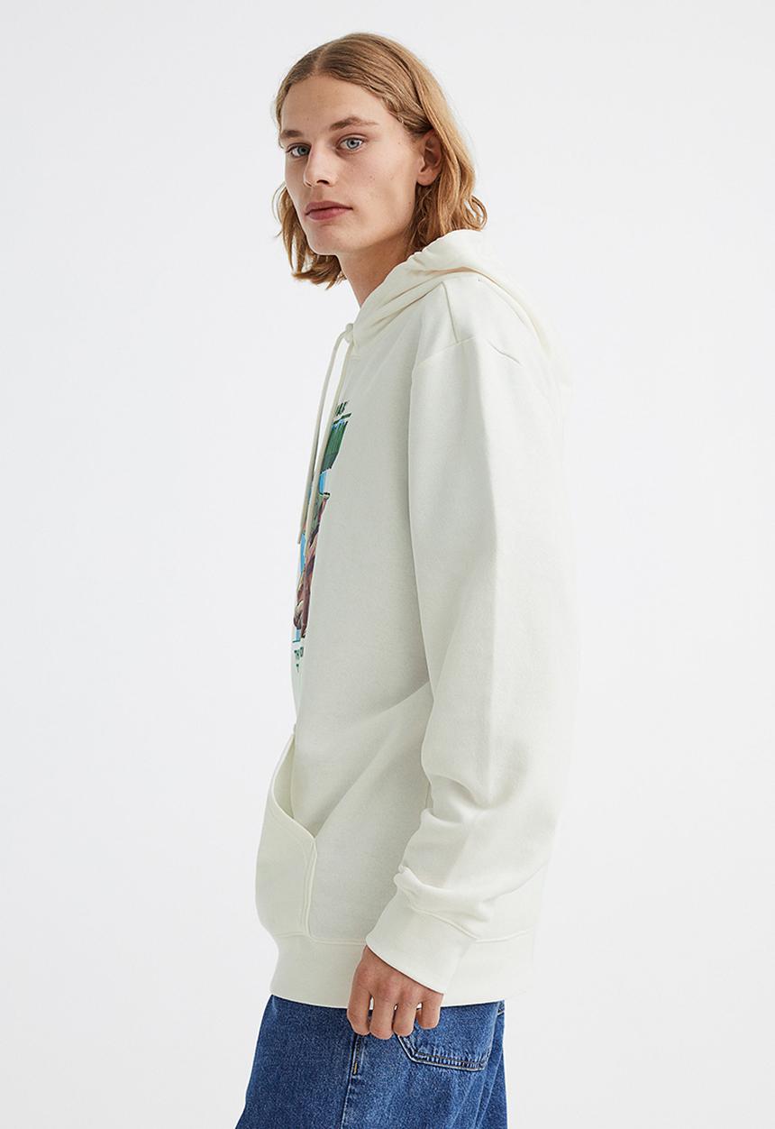 H&M - Printed hoodie - white/the mandalorian