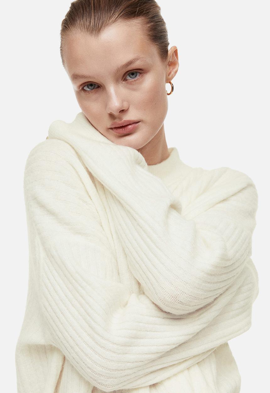 H&M - Rib-knit jumper - cream