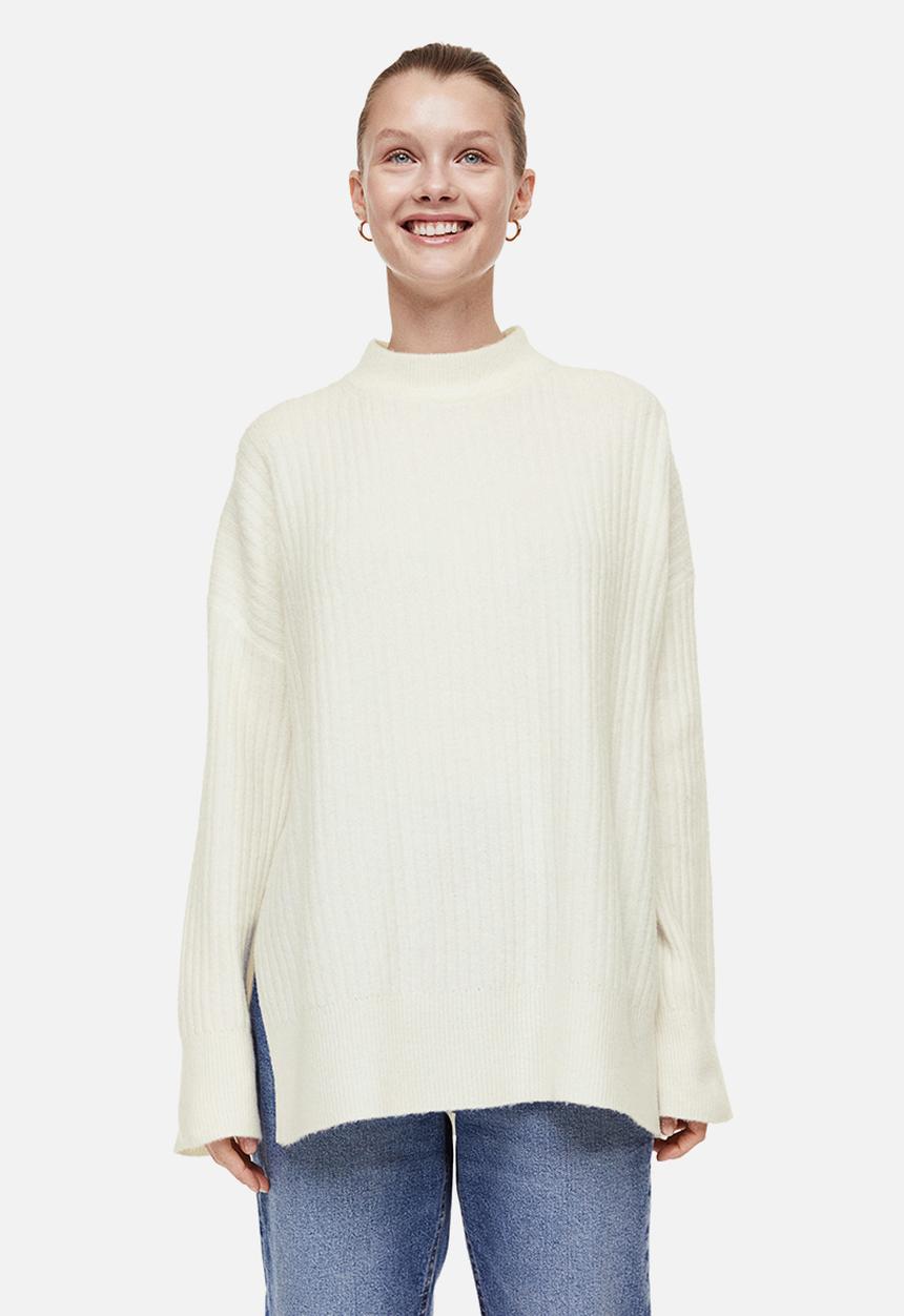 H&M - Rib-knit jumper - cream