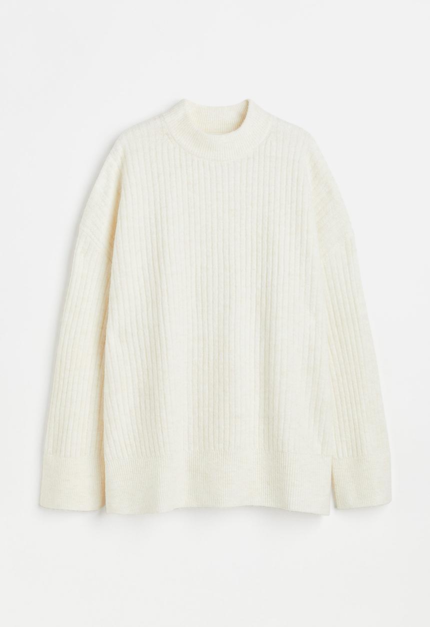 H&M - Rib-knit jumper - cream