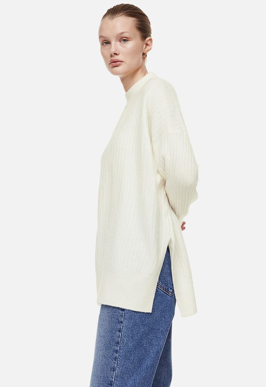 H&M - Rib-knit jumper - cream