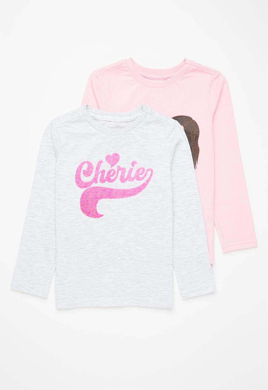 Superbalist - 2 Pack tees - light pink & ice melange 