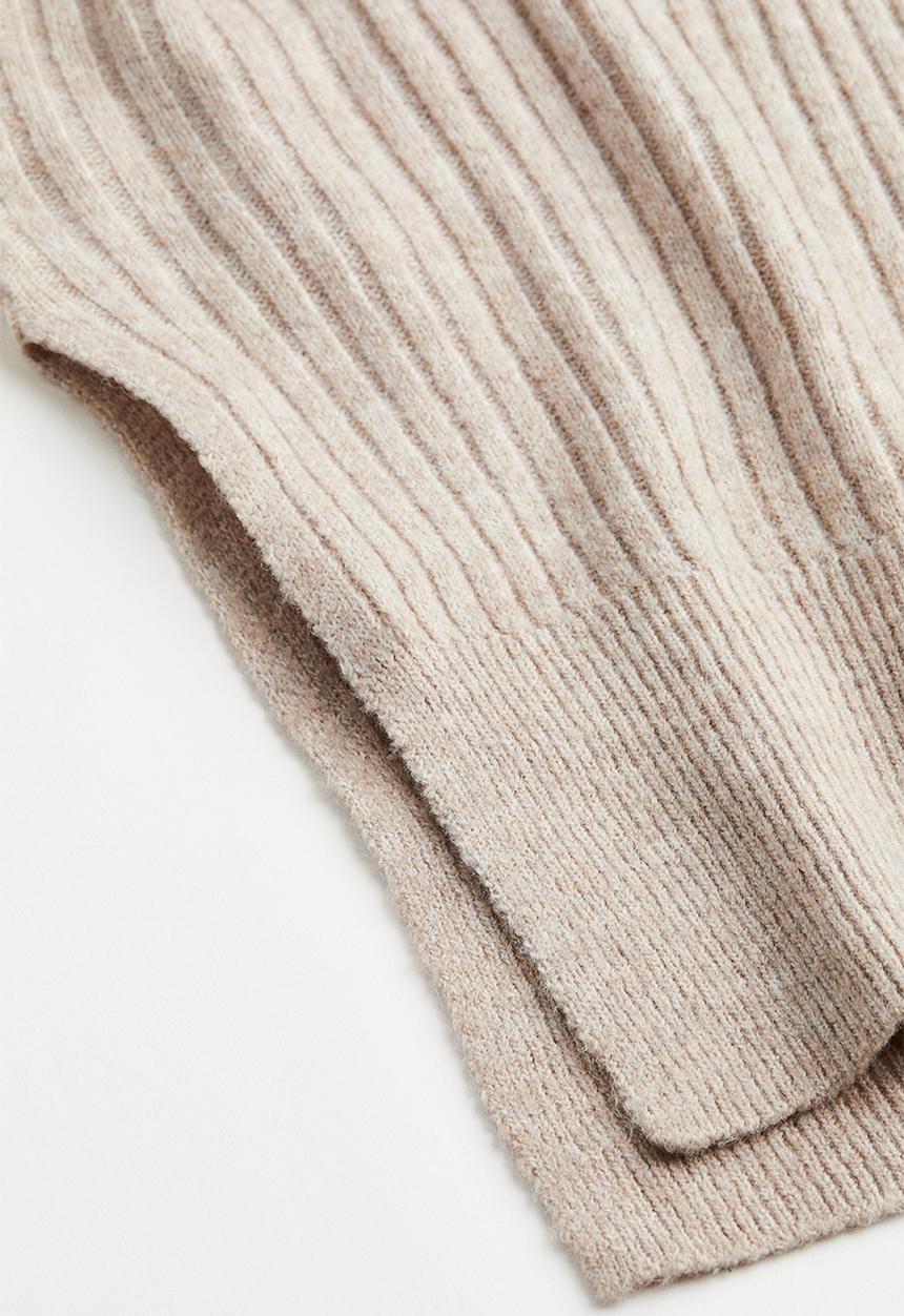H&M - Rib-knit jumper - beige marl 