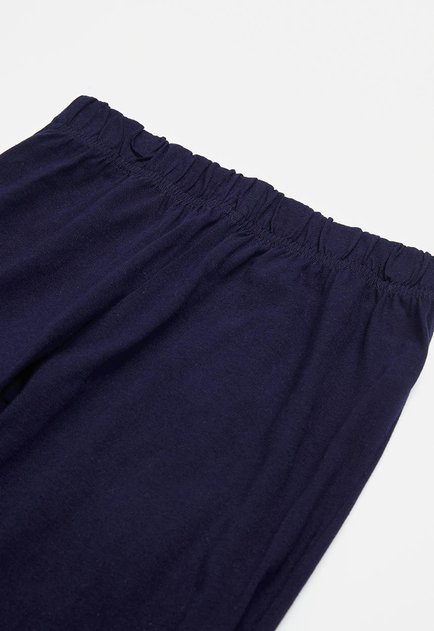 Superbalist - Boys winter pj set - navy & grey melange