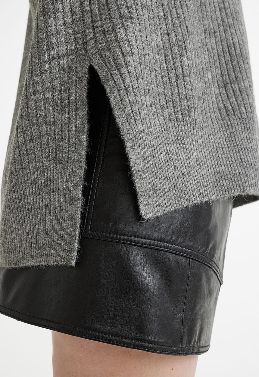 H&M - Rib-knit jumper - grey marl 