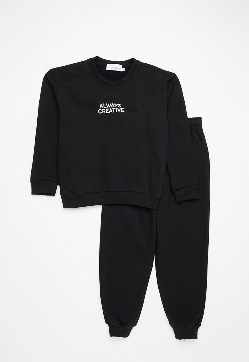 Superbalist - Girls tracksuit set - black