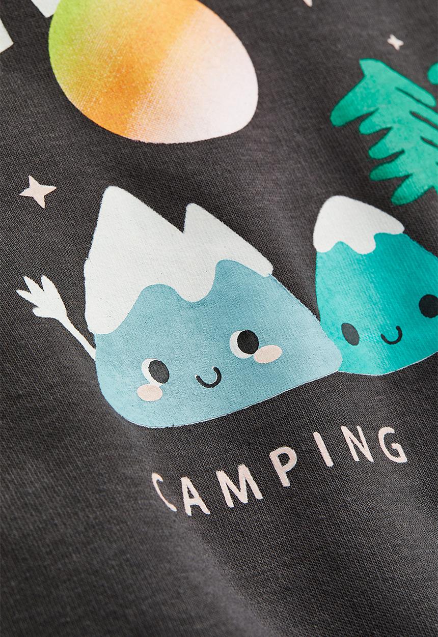 H&M - Printed sweatshirt - dark grey/mountains