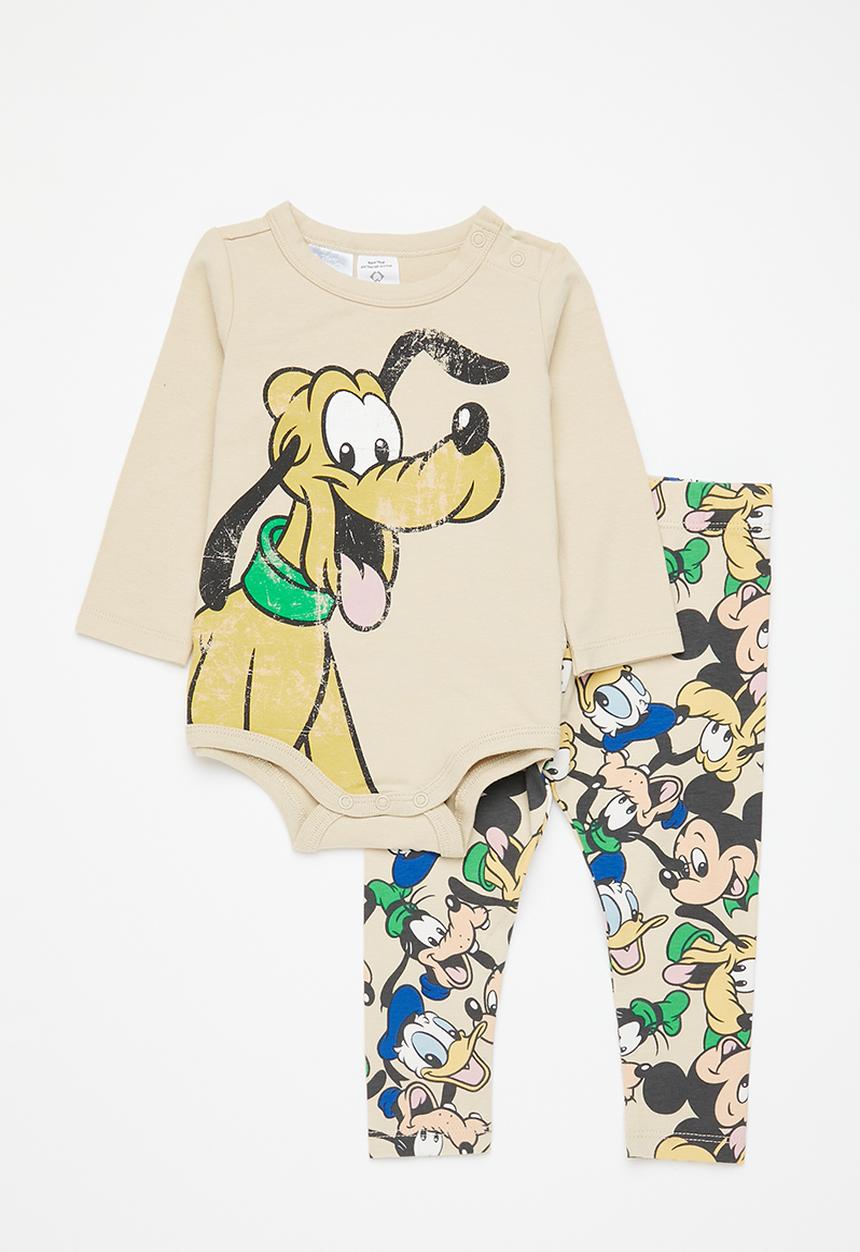 Cotton On - bundle the ls bubbysuit & river legging-lcn - lcn dis pluto