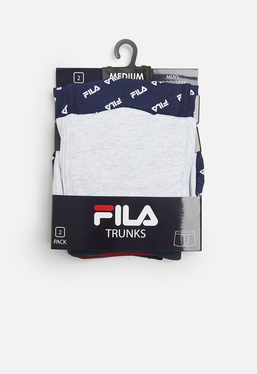 FILA - Callum 2 pack trunks - navy & grey 