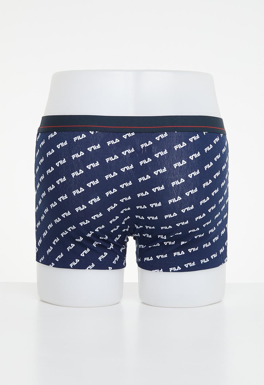 FILA - Callum 2 pack trunks - navy & grey 
