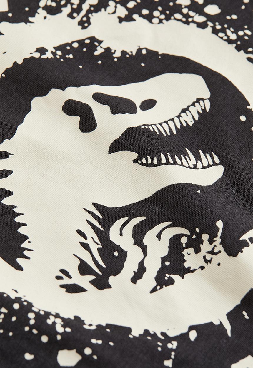 H&M - Printed top - dark grey/jurassic world