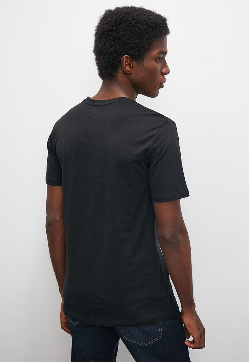 Superbalist - 2-Pack dean organic vee neck tee - black