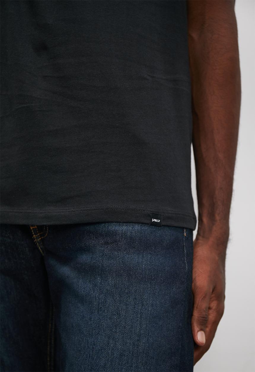 Superbalist - 2-Pack dean organic vee neck tee - black