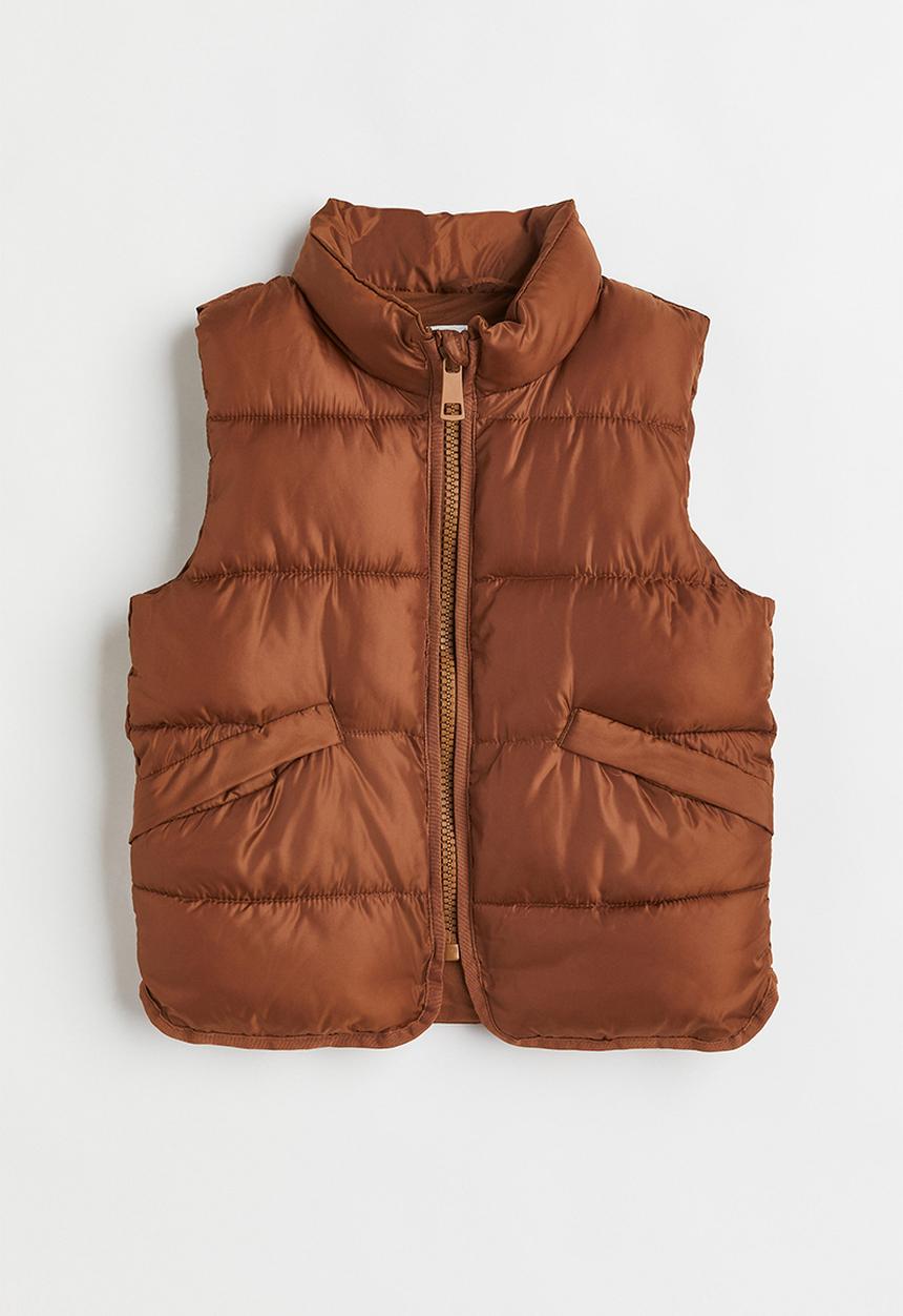 H&M - Water-repellent puffer gilet - brown