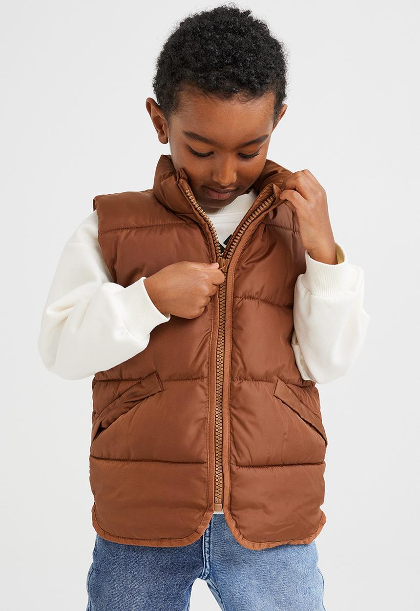H&M - Water-repellent puffer gilet - brown
