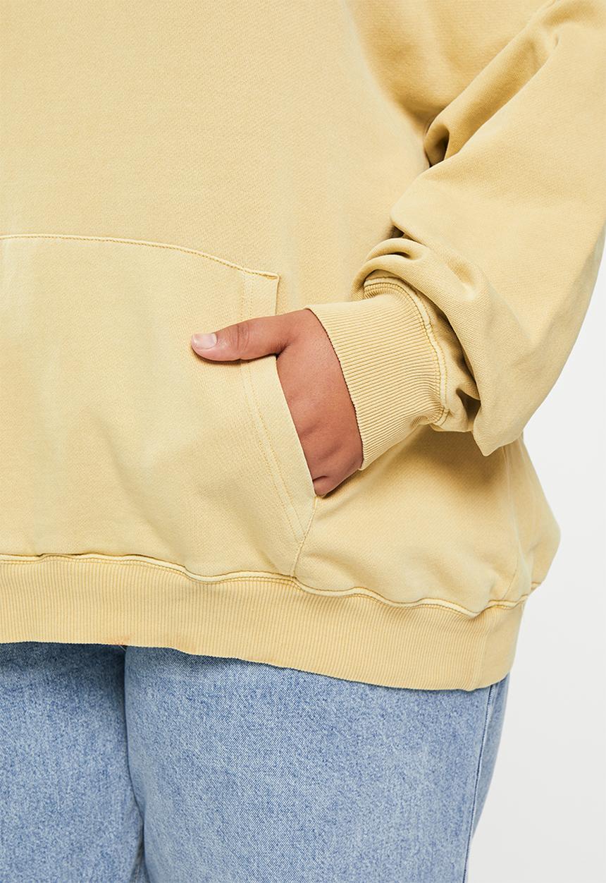 Cotton On - Plus classic washed hoodie - washed light sand 