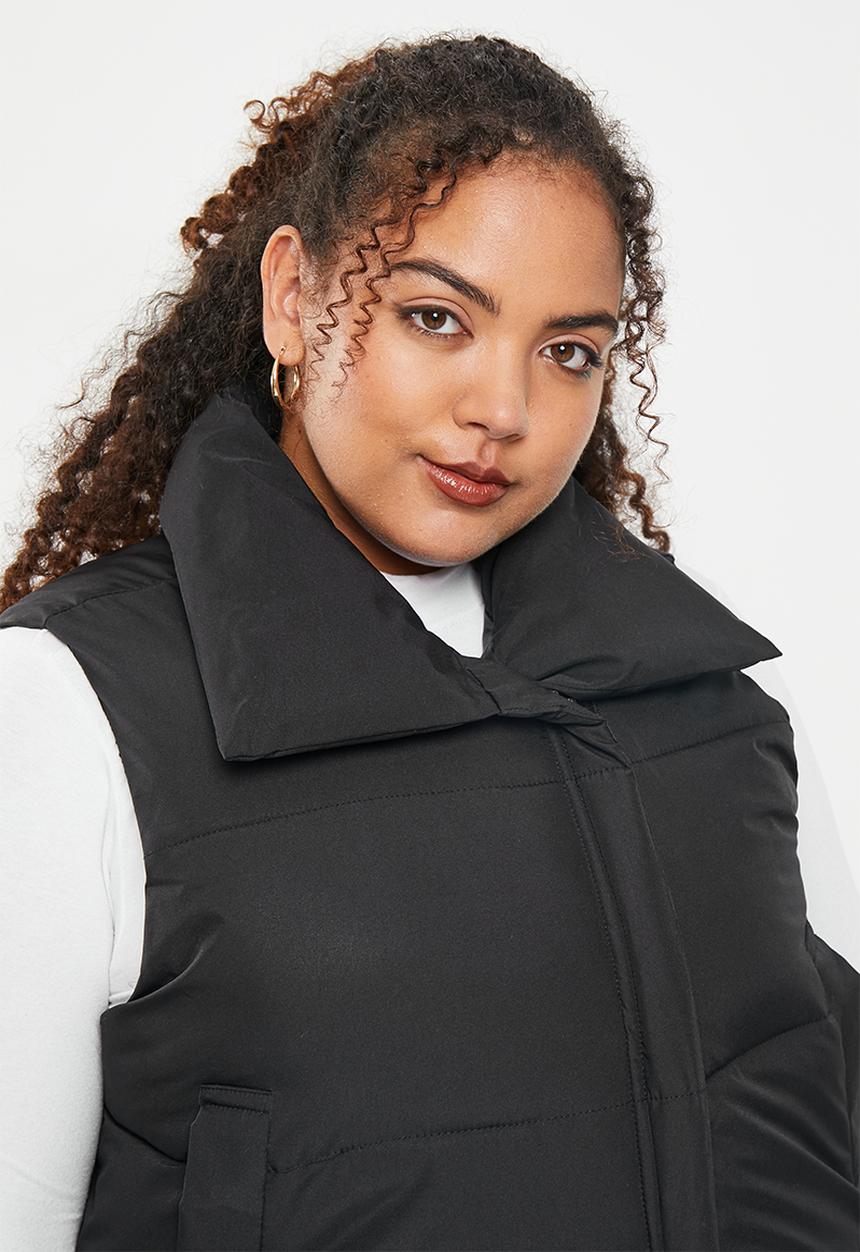 dailyfriday - Puffer gilet - black