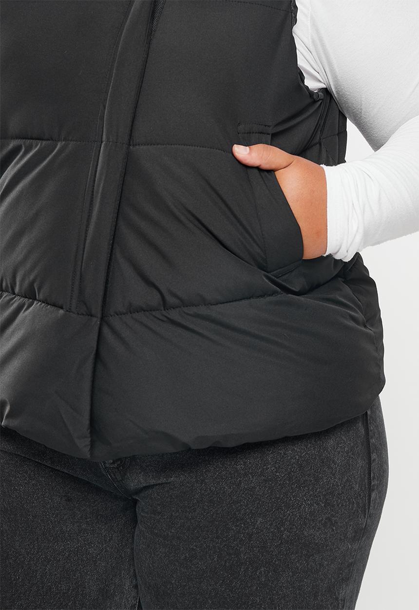dailyfriday - Puffer gilet - black
