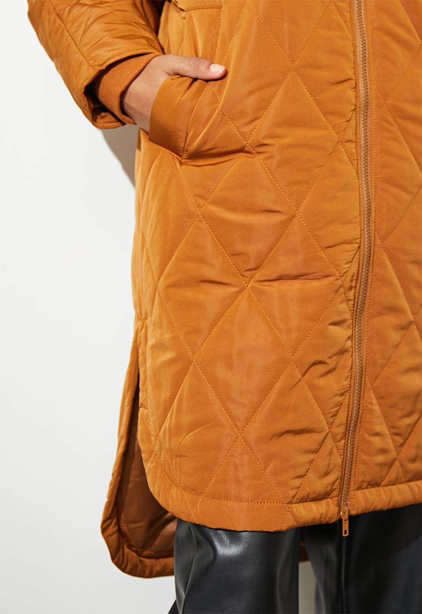 Superbalist - Quilted puffer coat - tan