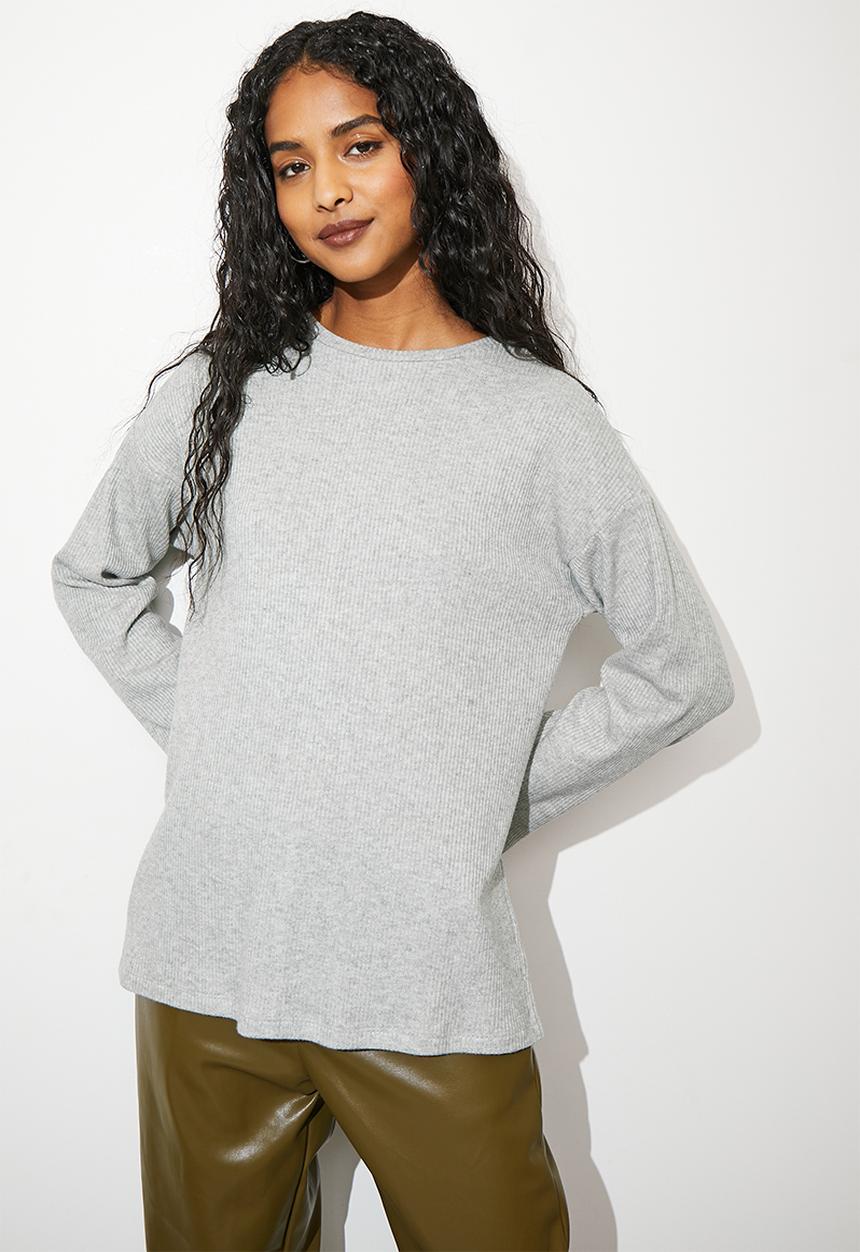 Superbalist - High neck with bell sleeve - grey