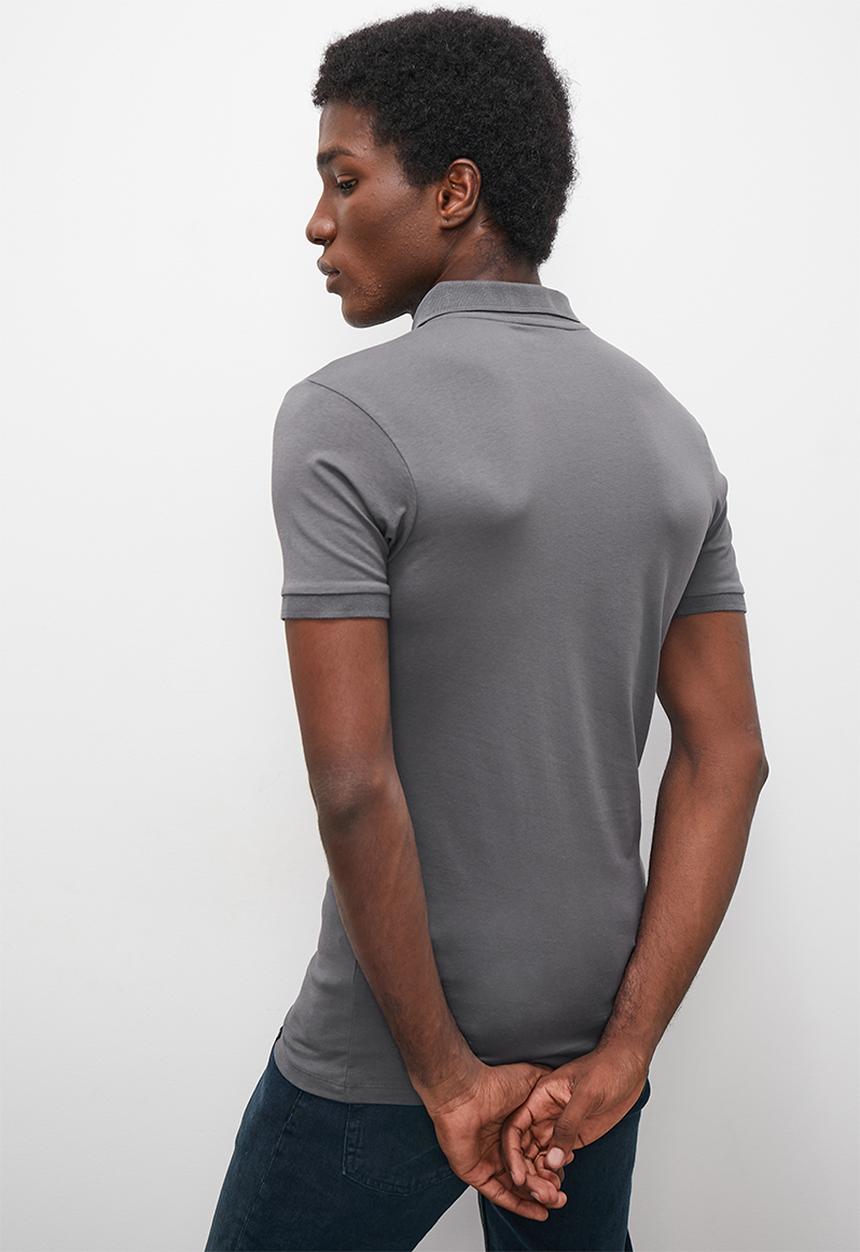 Superbalist - Rico muscle fit golfer - charcoal melange