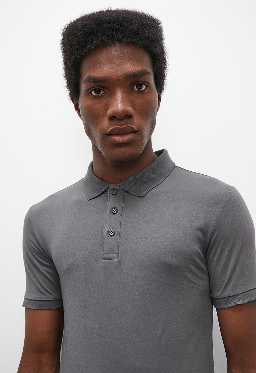 Superbalist - Rico muscle fit golfer - charcoal melange
